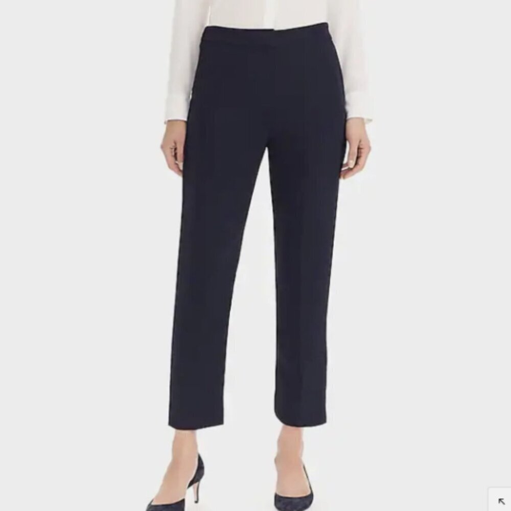 J CREW Easy Pant in Matte Crepe Black Size 8
